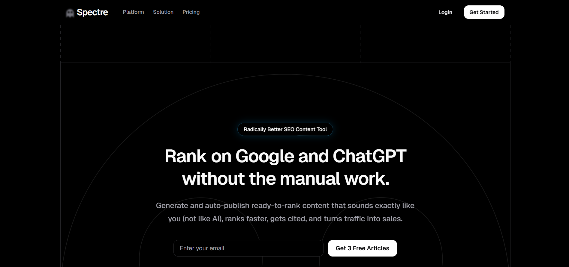 Spectre SEO screenshot