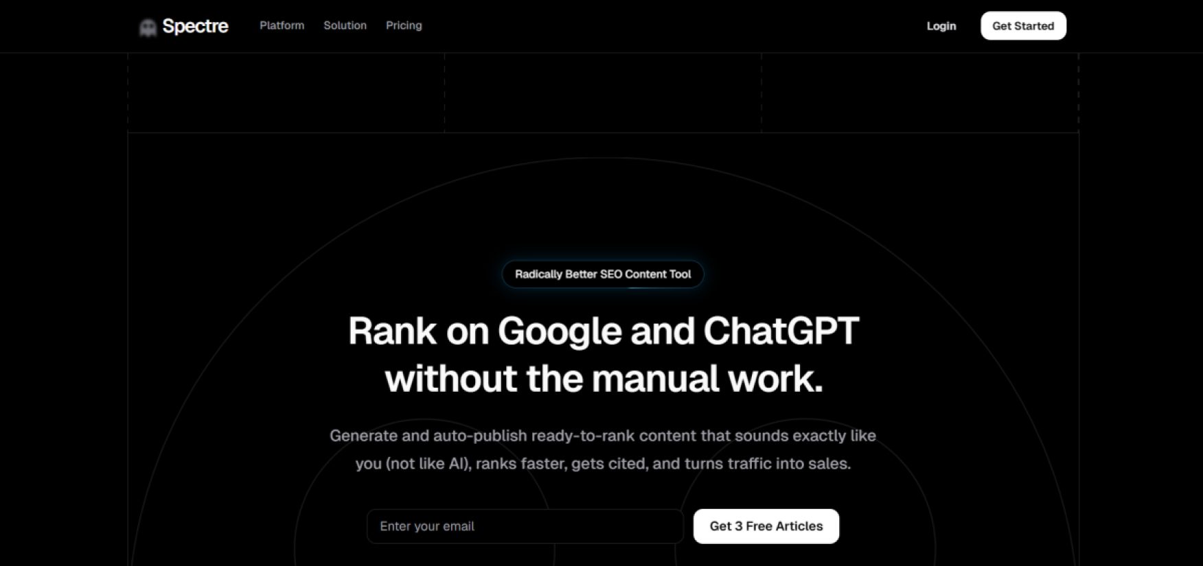 Spectre SEO product screenshot