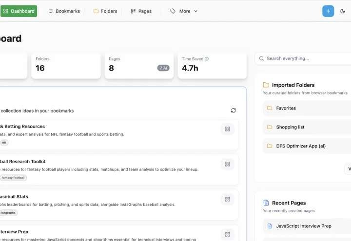 Hughes: AI-Powered Bookmark Organizer screenshot 1