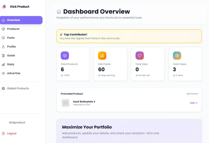Kick Product screenshot 2