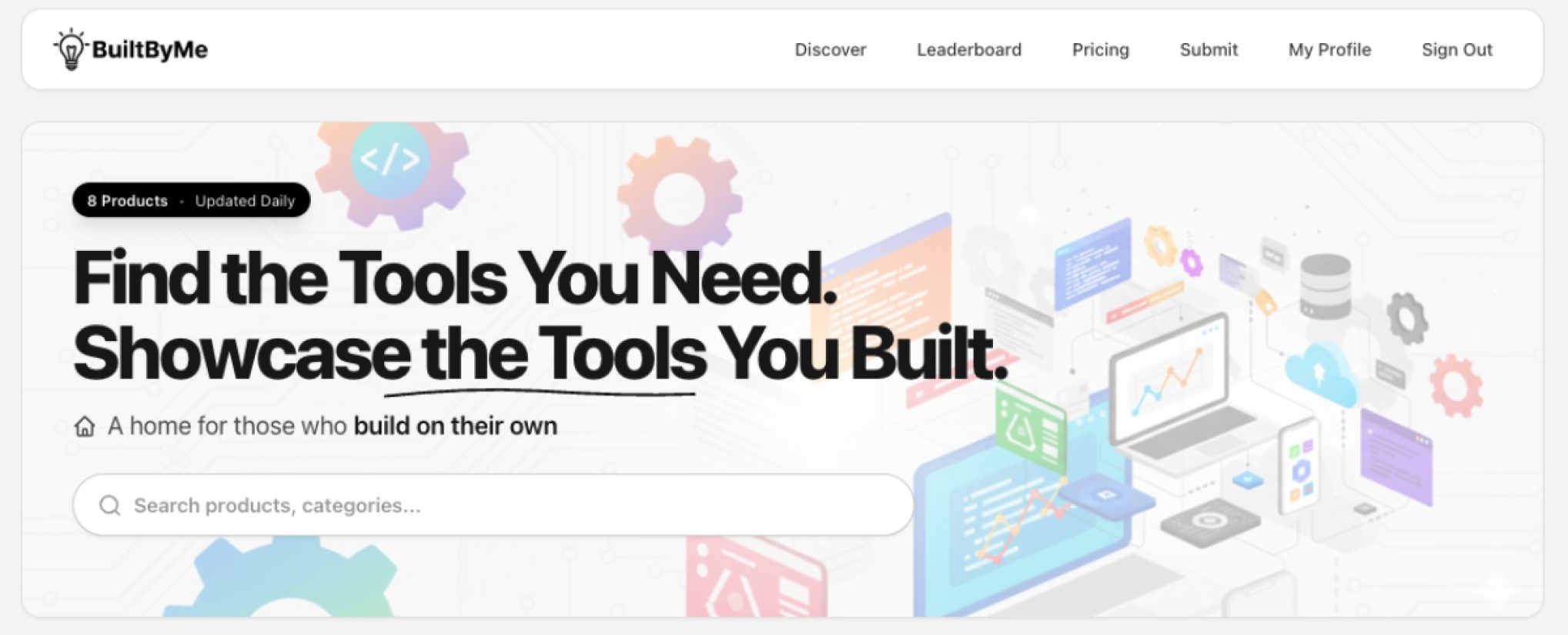 BuiltByMe product screenshot