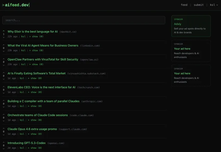 aifeed screenshot 1