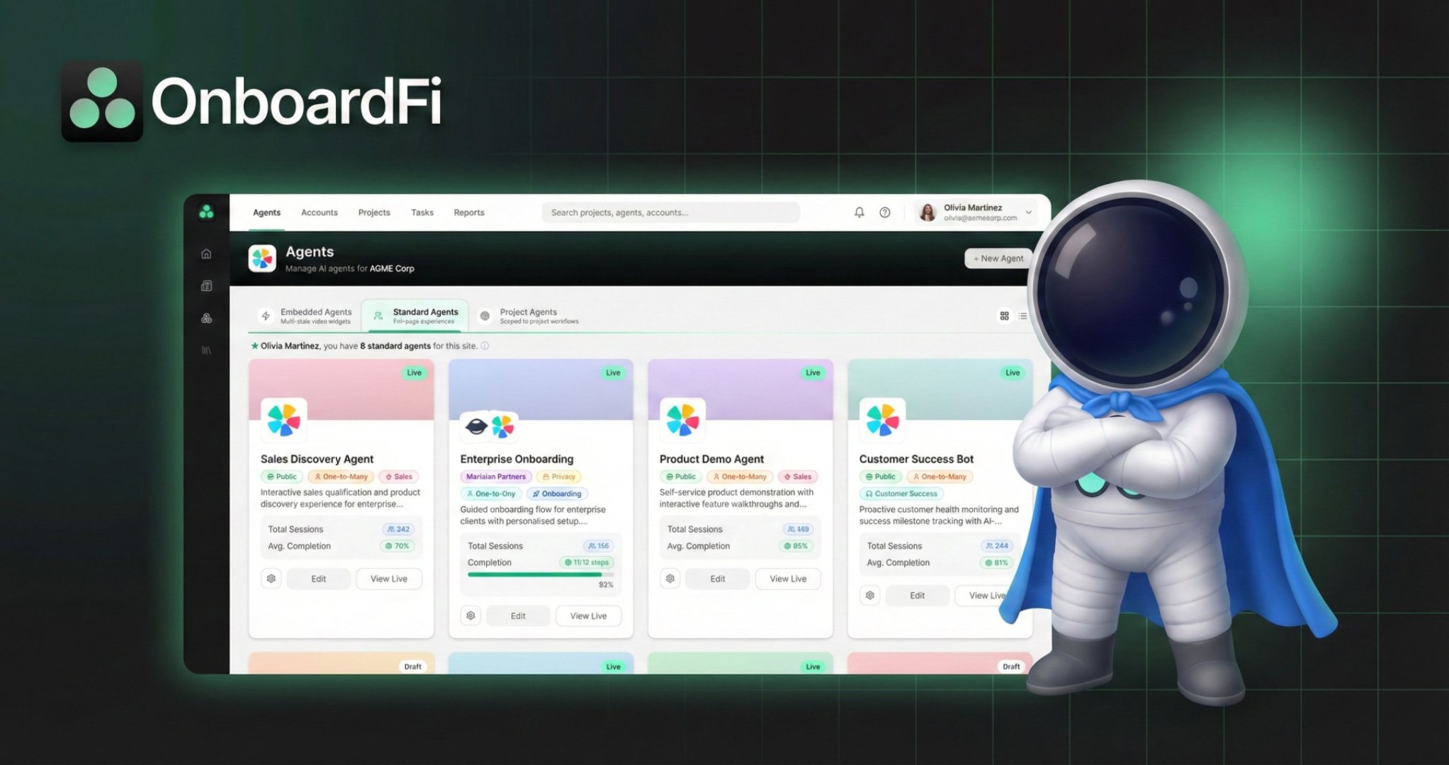 OnboardFi - AI & Machine Learning screenshot 2 showing the We Qualify. We Demo. You Close.
