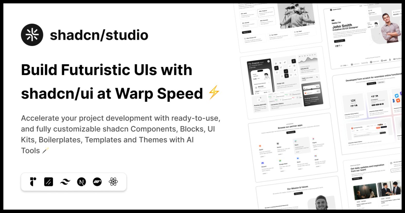 Shadcn Studio product screenshot