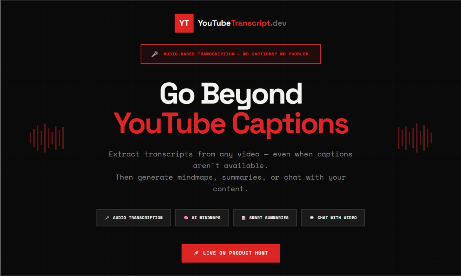 Youtube Transcript Dev screenshot 2