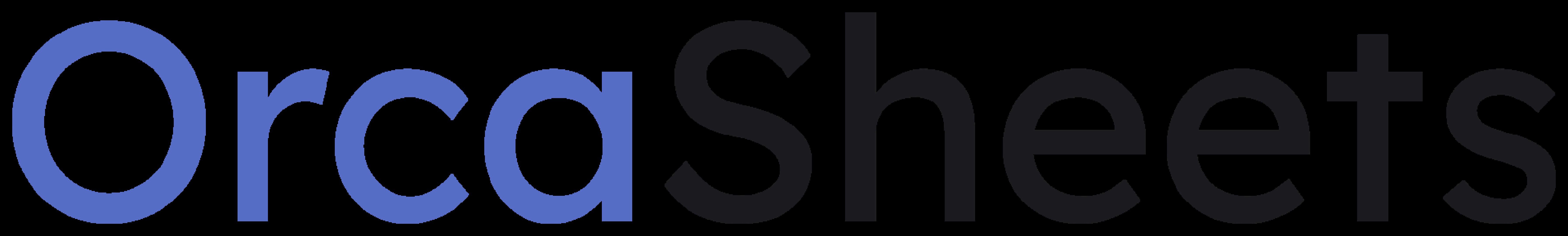 OrcaSheets product screenshot