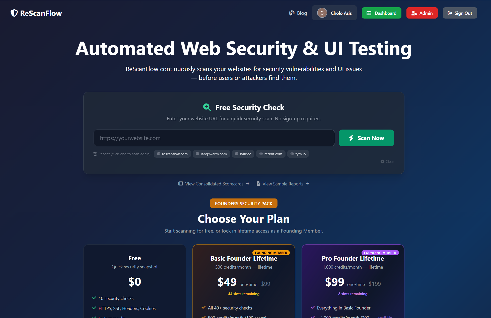 ReScanFlow screenshot