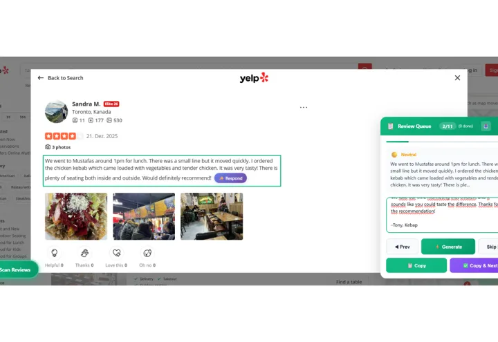 ReviewResponder screenshot 1