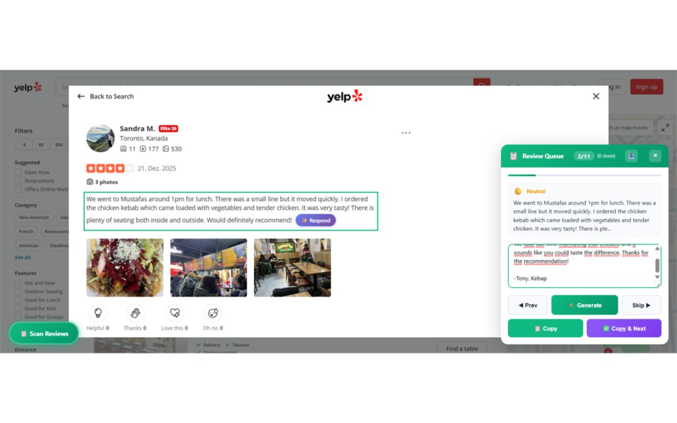 ReviewResponder product screenshot