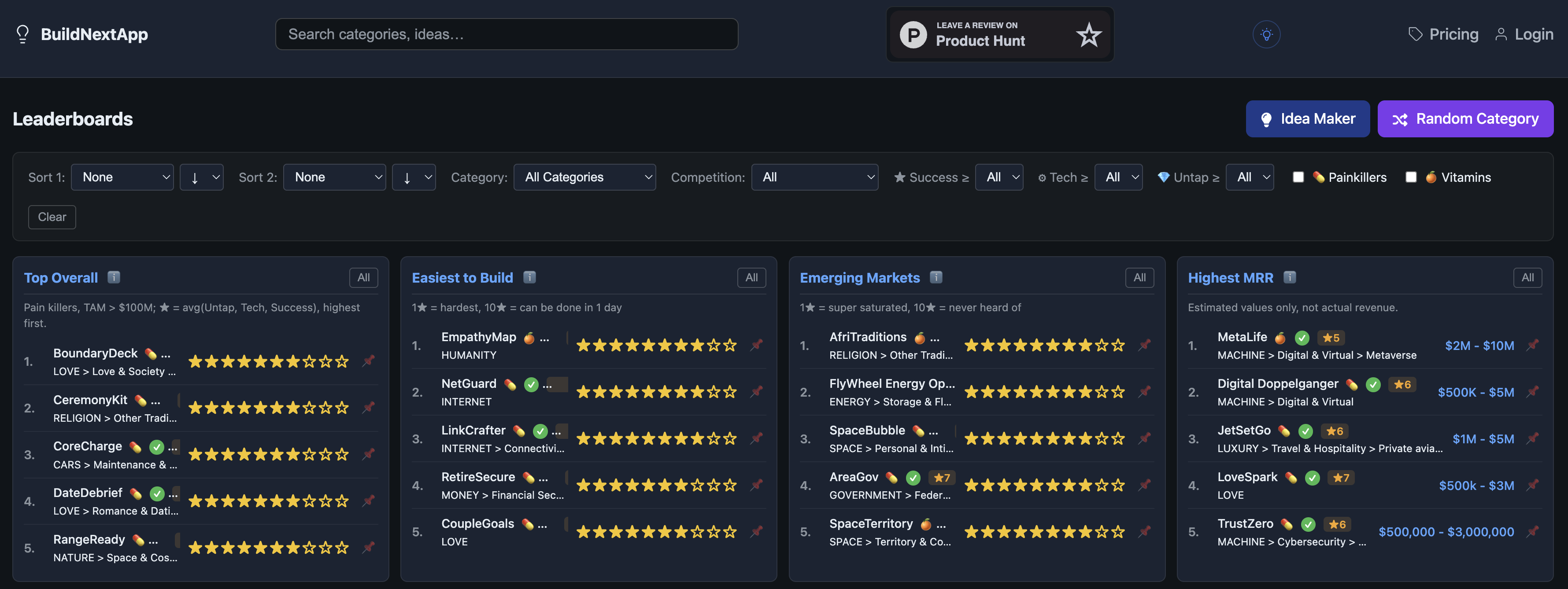 BuildNextApp screenshot