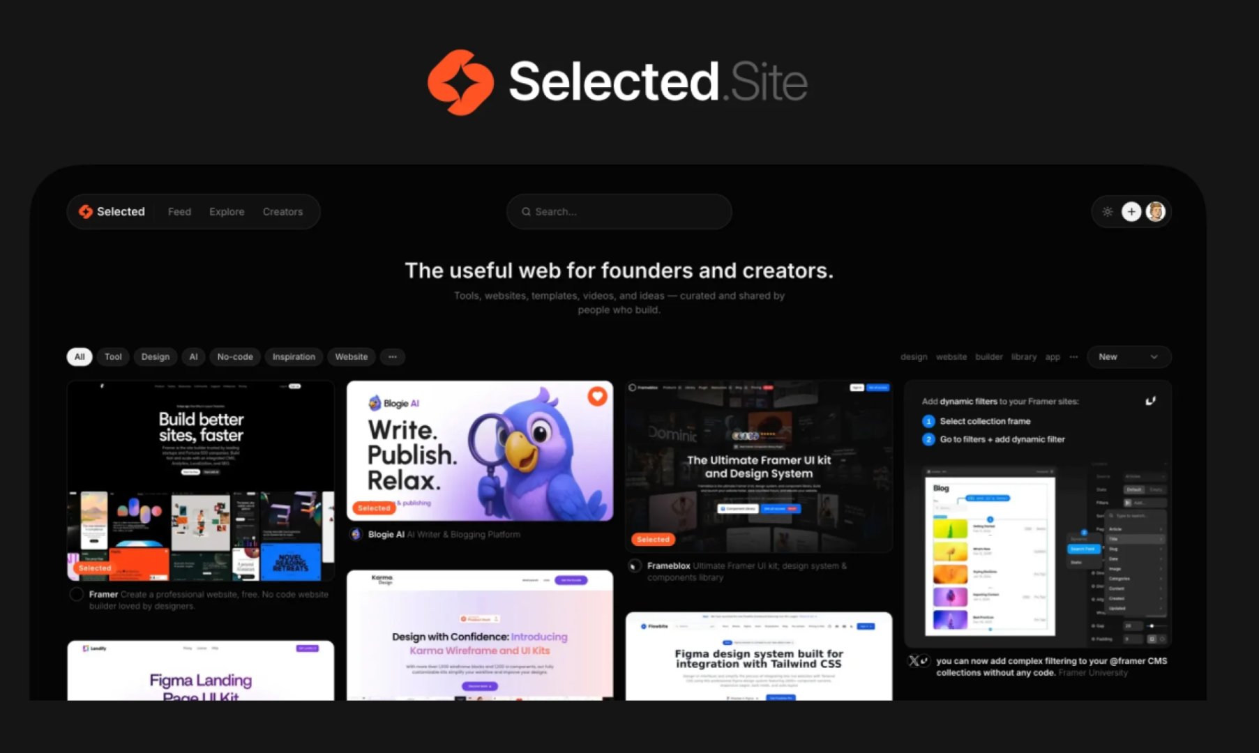 Selected Site product screenshot