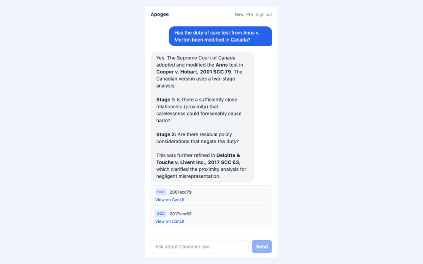Apogee product screenshot