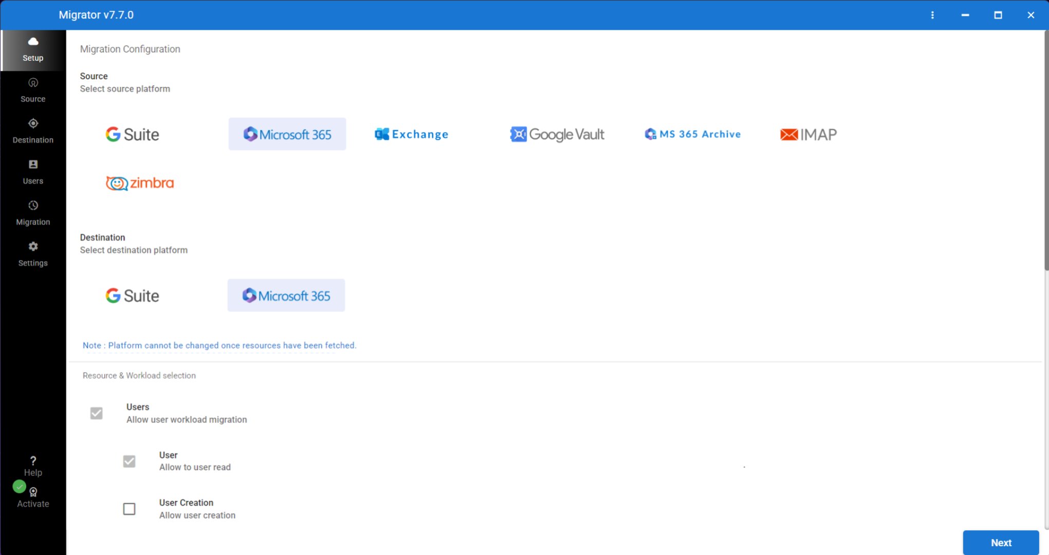 FreeViewer Office 365 Tenant Migration Tool product screenshot
