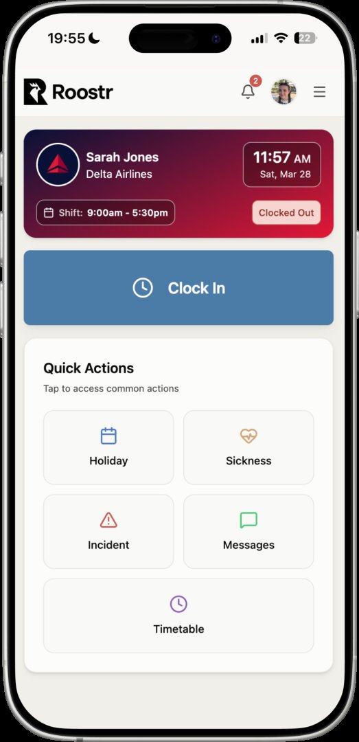 Roostr product screenshot
