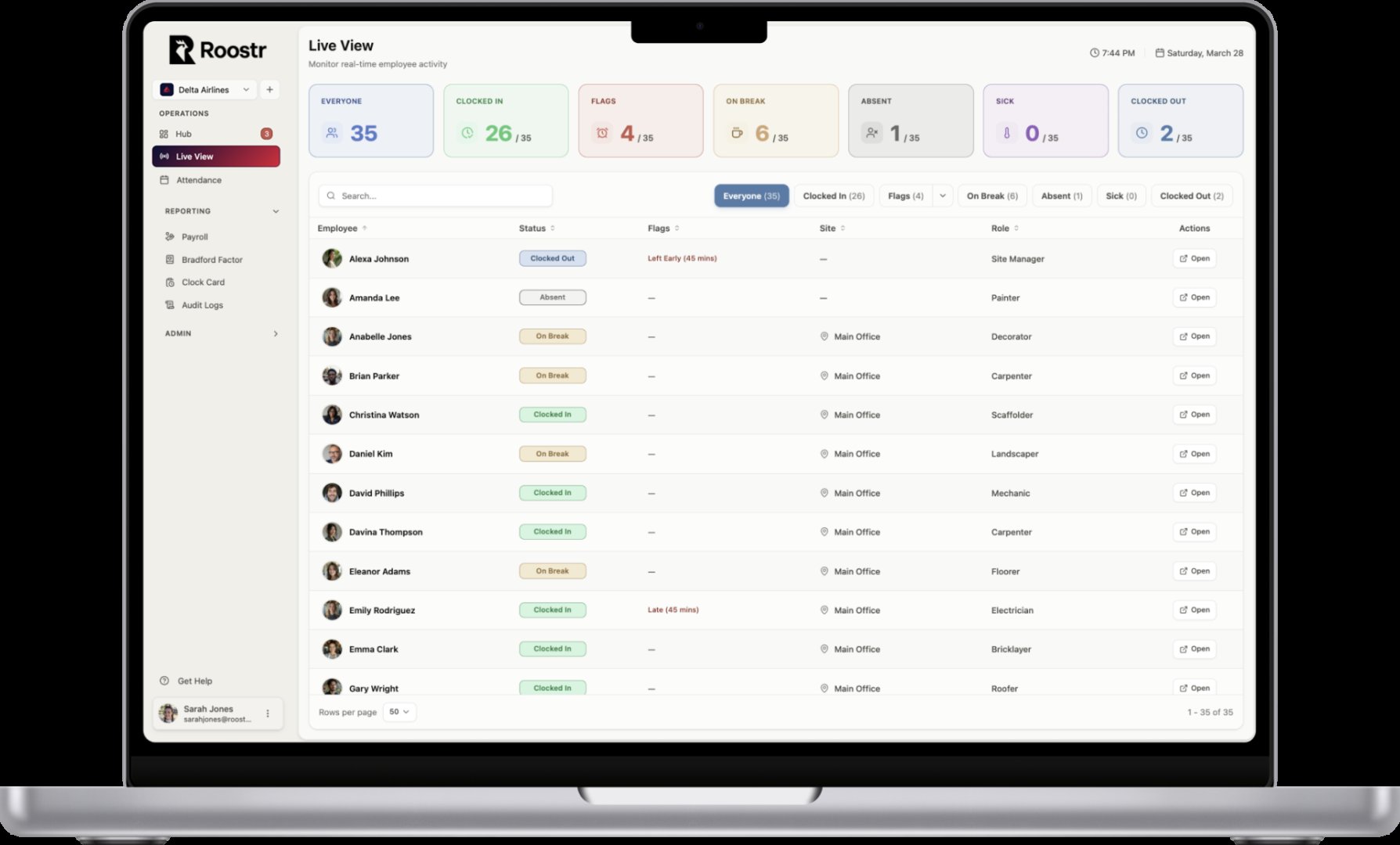 Roostr screenshot 2