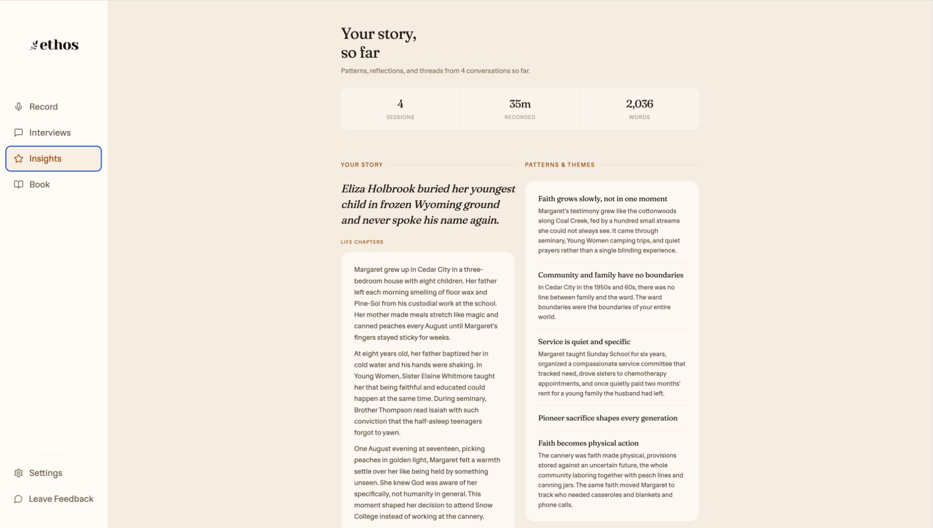 Ethos screenshot 2