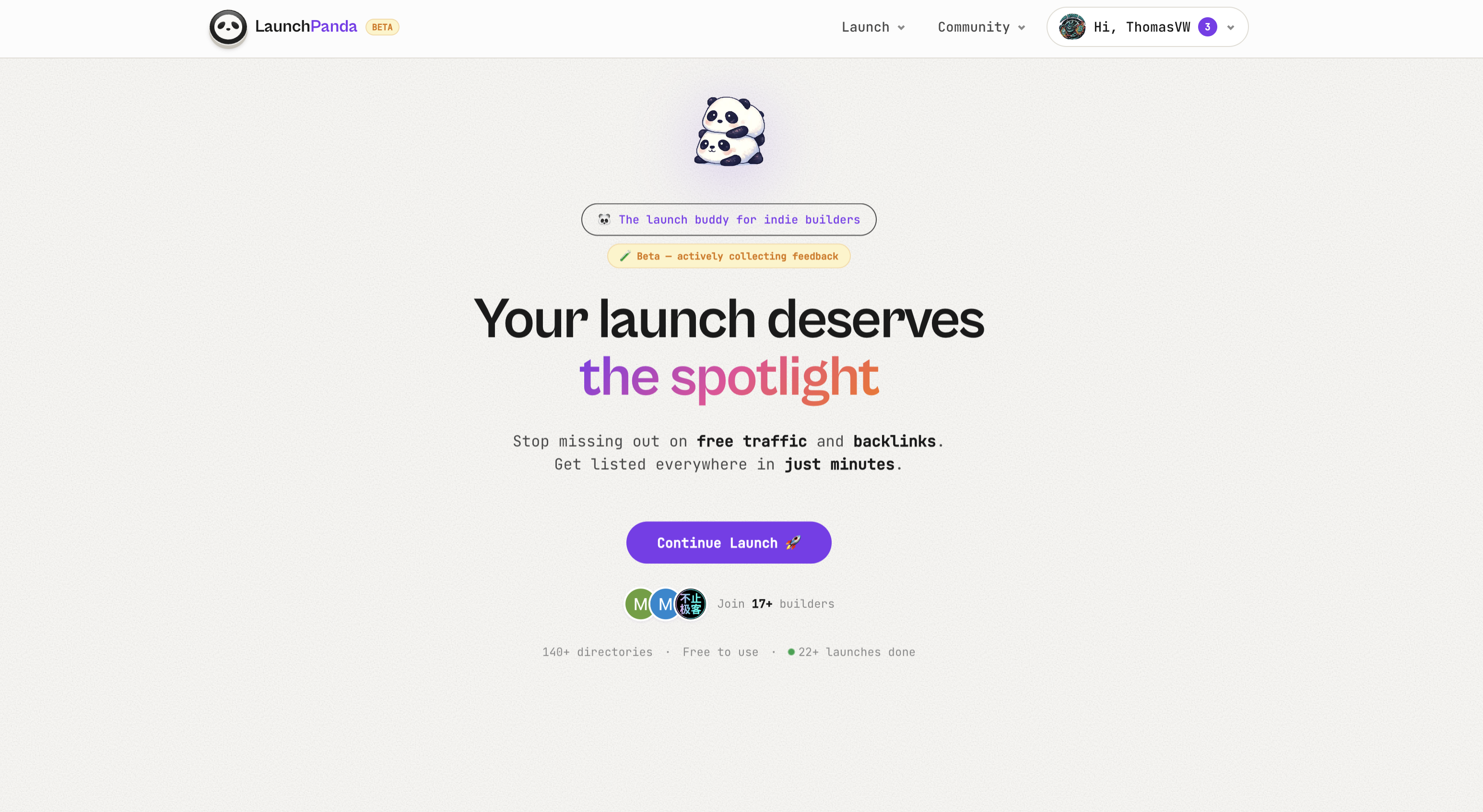 Launch Panda screenshot