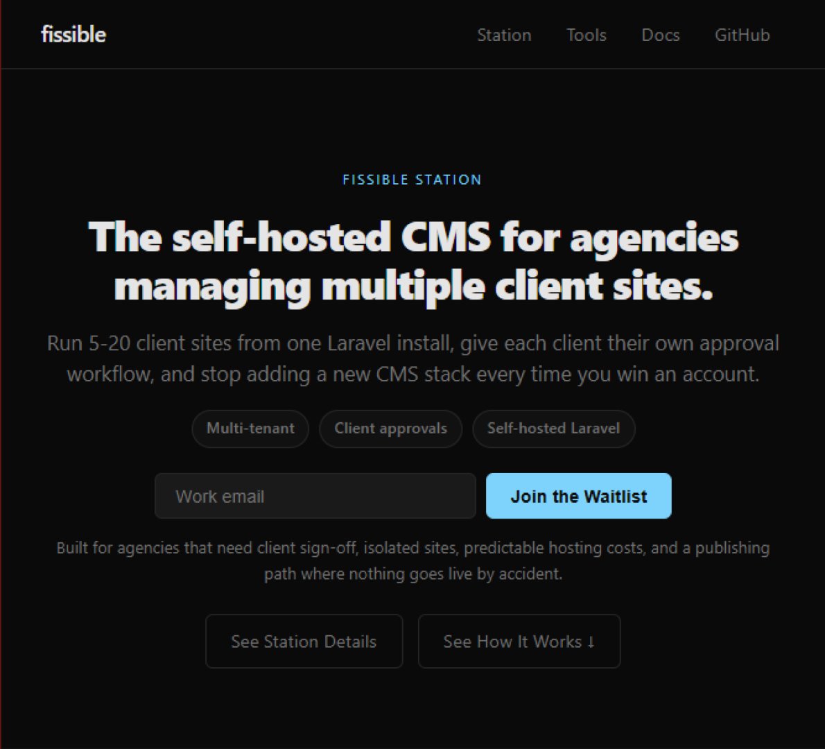 Fissible product screenshot