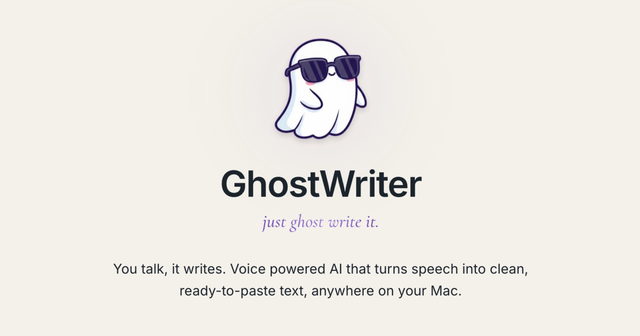 GhostWriter product screenshot