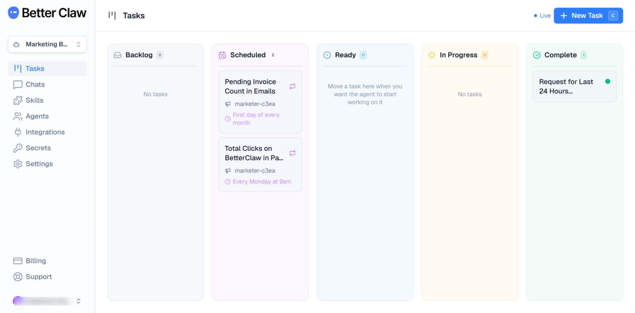 BetterClaw product screenshot