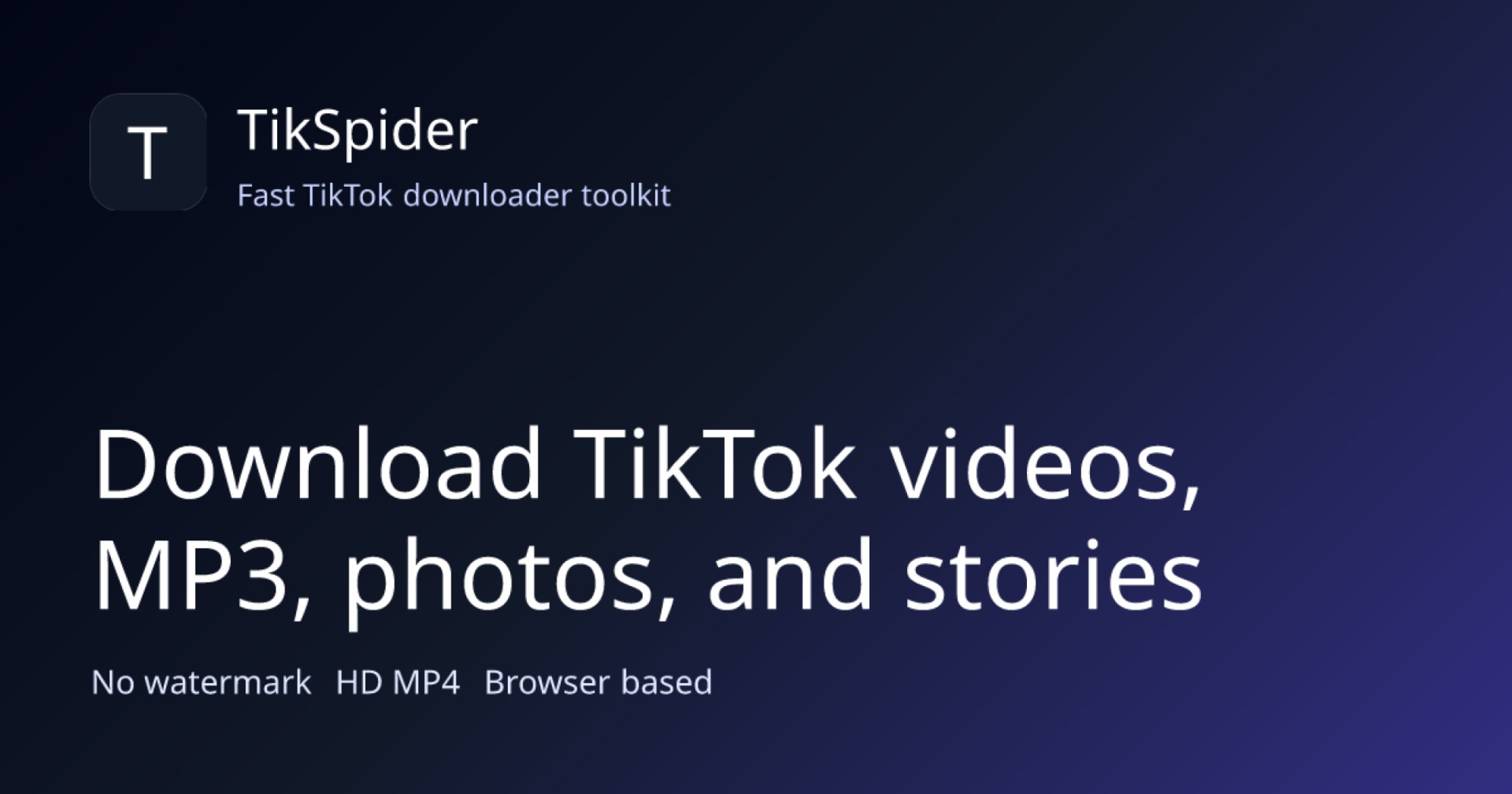 TikSpider product screenshot