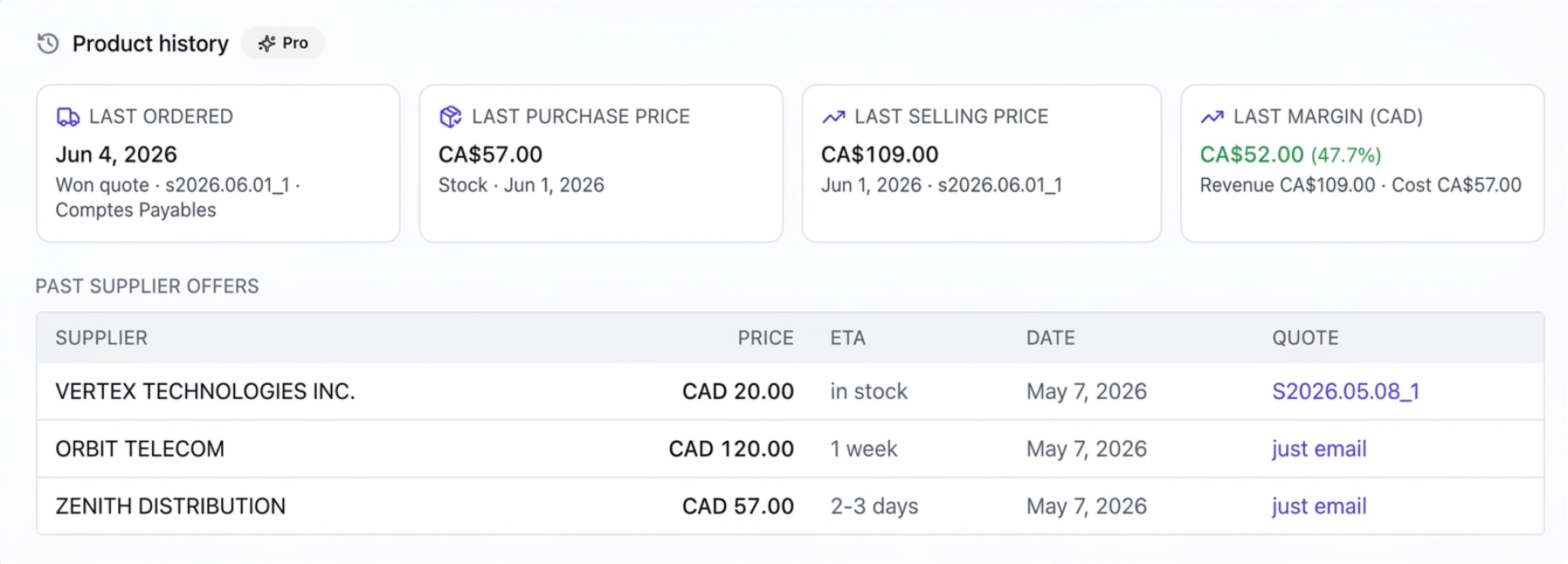 QuotesFlow product screenshot