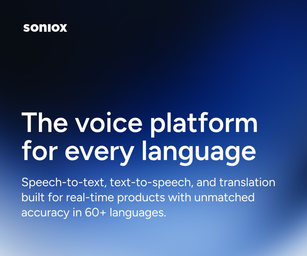 Soniox product screenshot