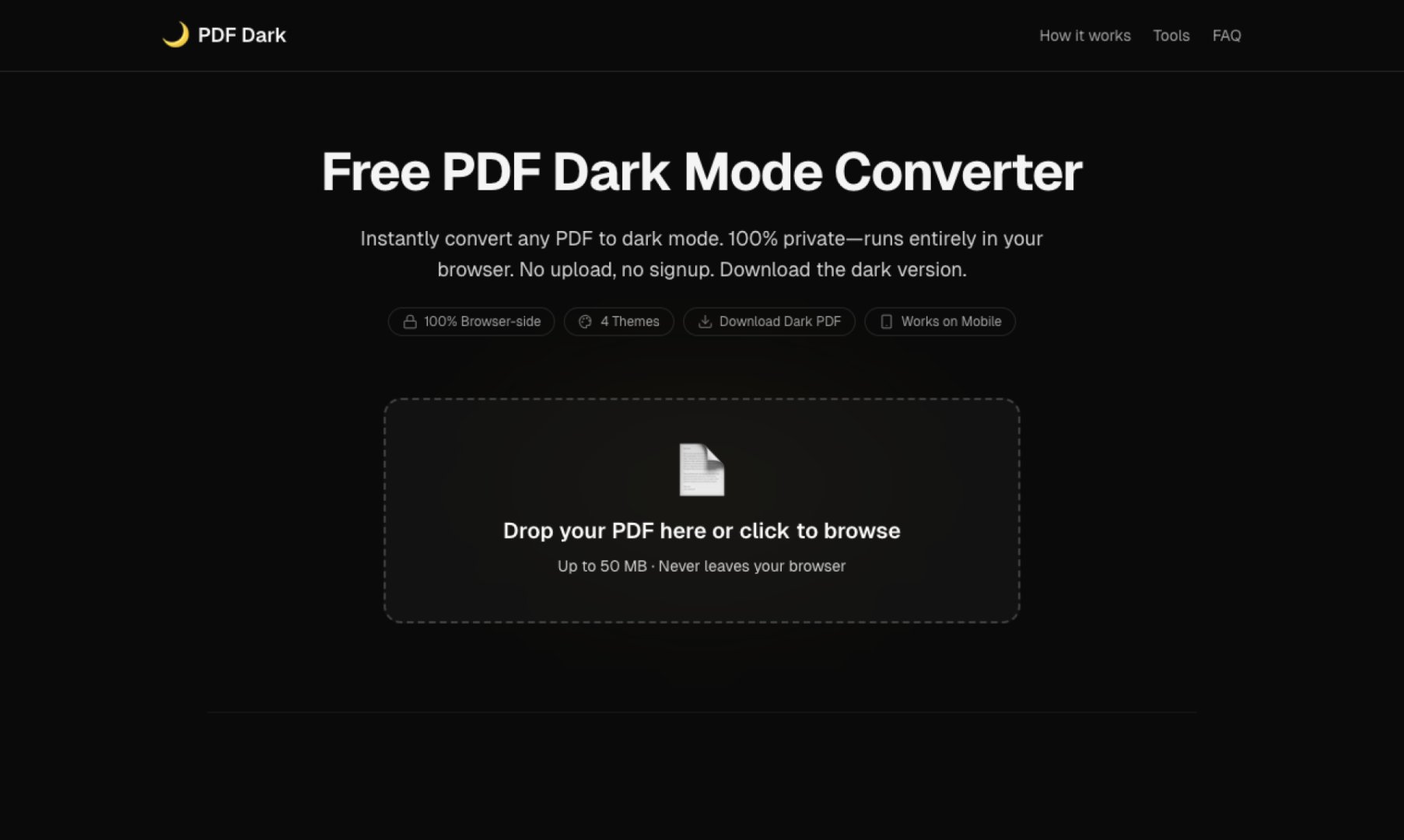 PDF Dark product screenshot