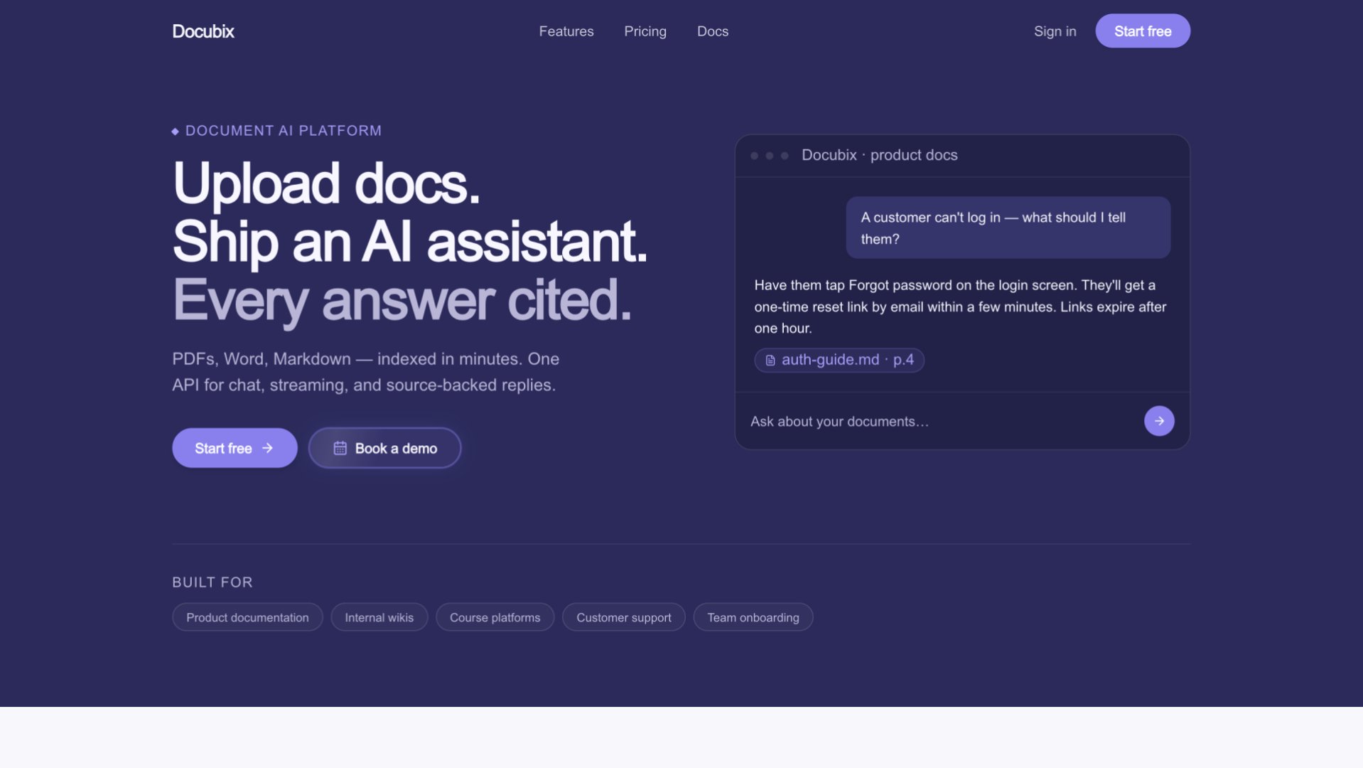 Docubix product screenshot