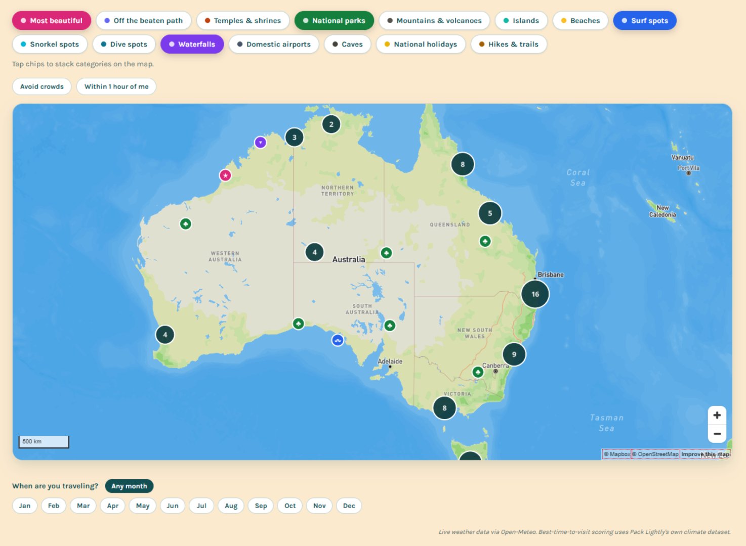 A free multilingual travel platform product screenshot