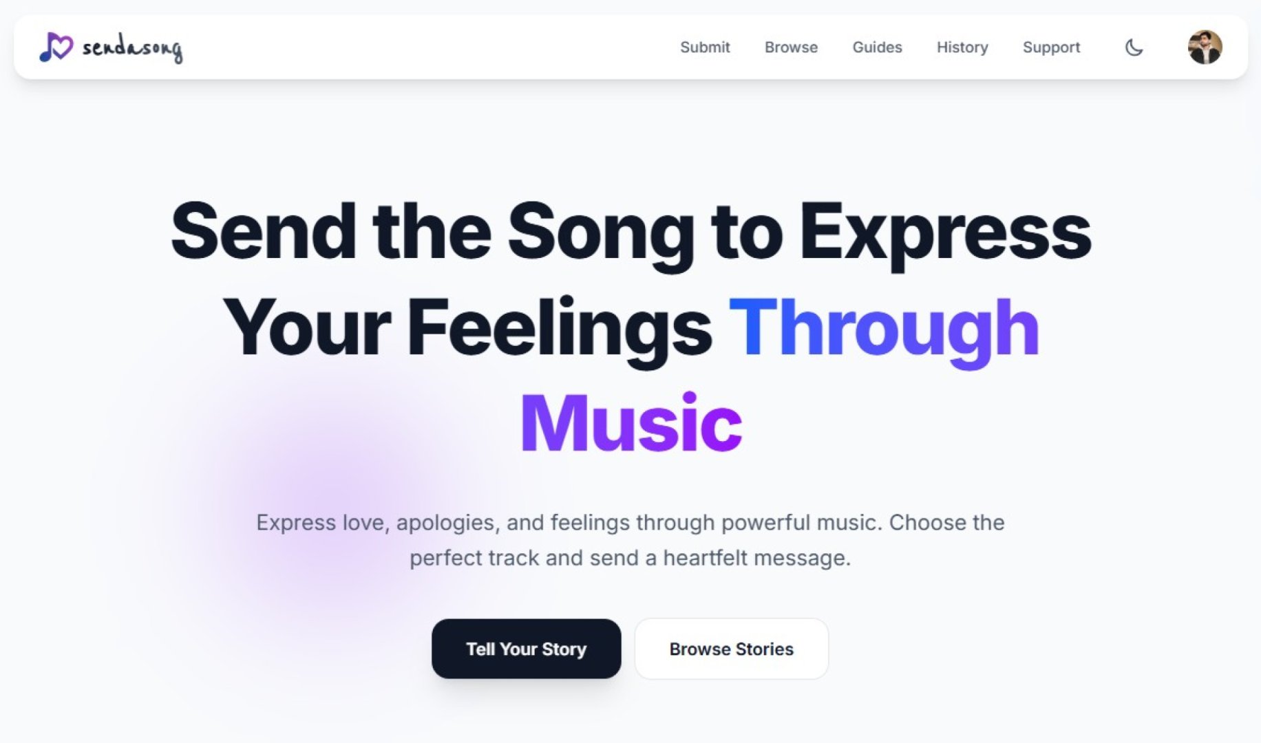 Send a Song product screenshot