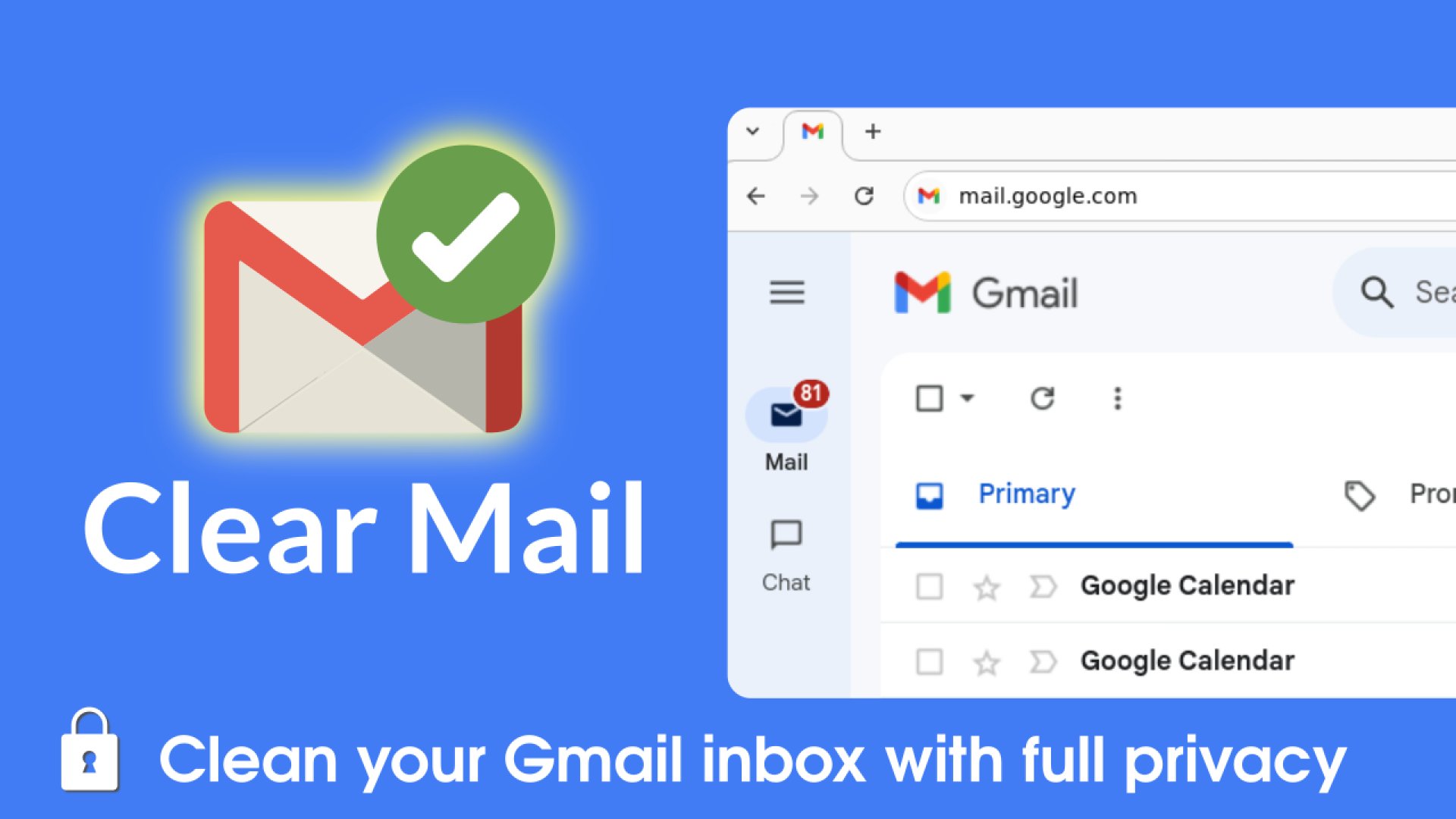 Clear Mail for Gmail product screenshot