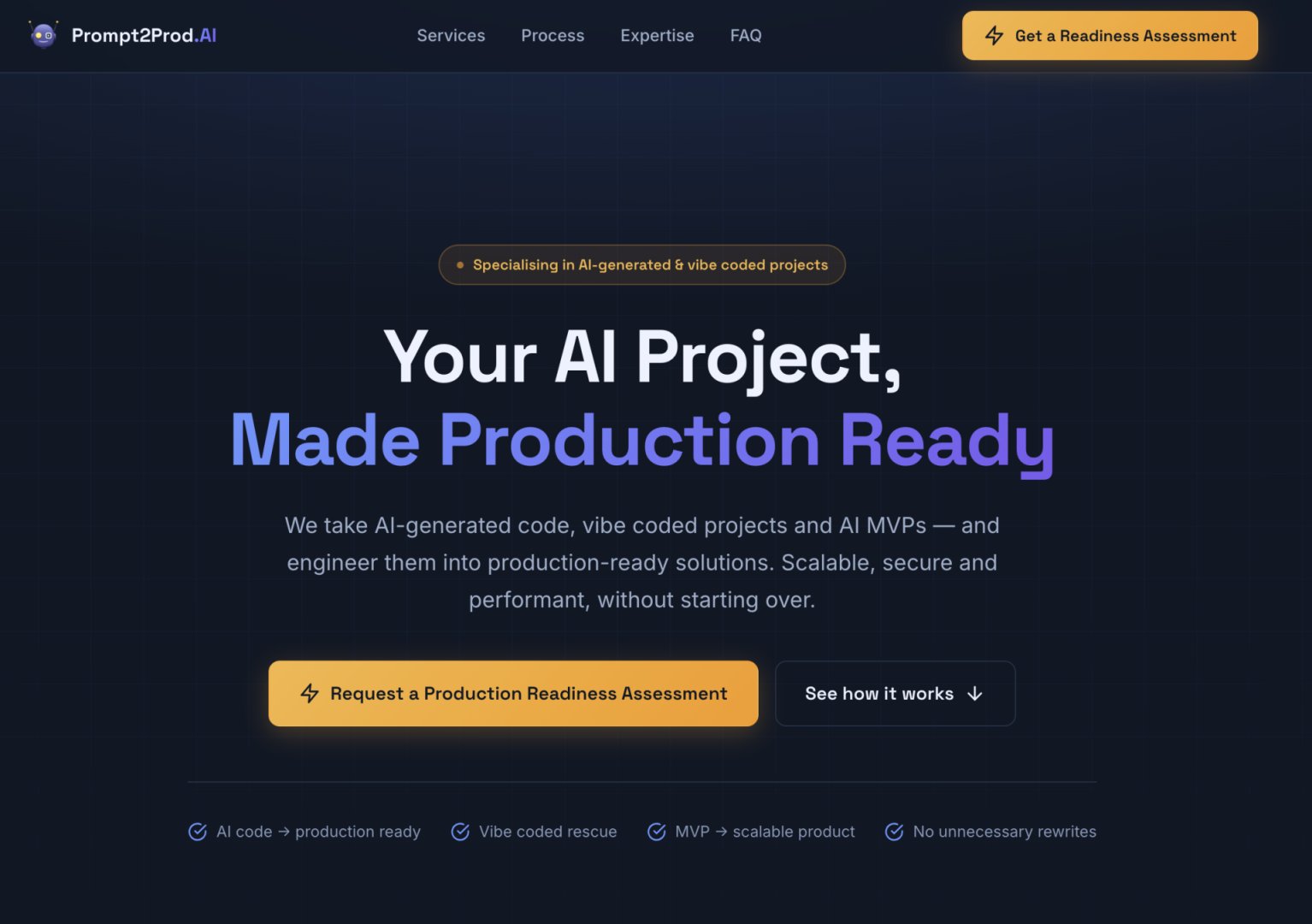 Prompt2Prod product screenshot