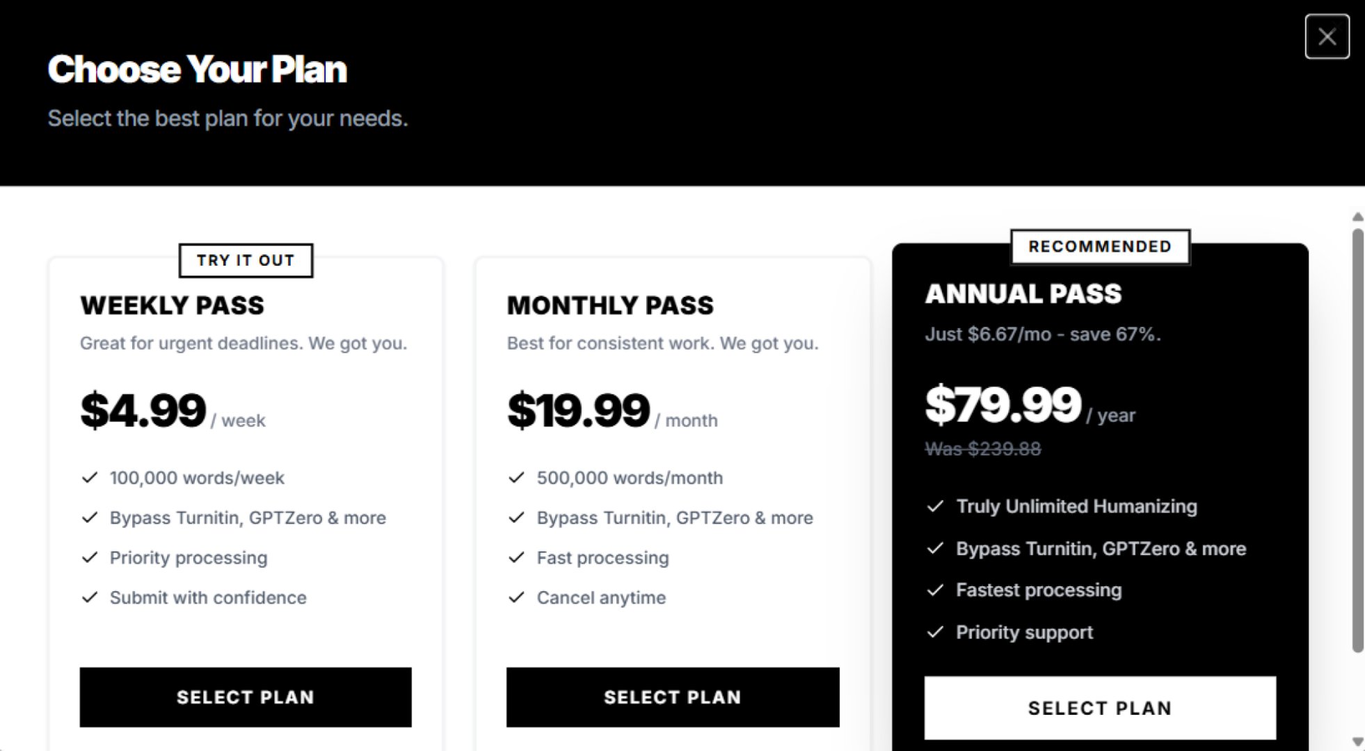 GPT CLEAN UP product screenshot