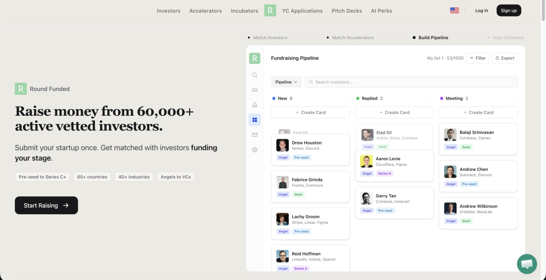 Round Funded product screenshot