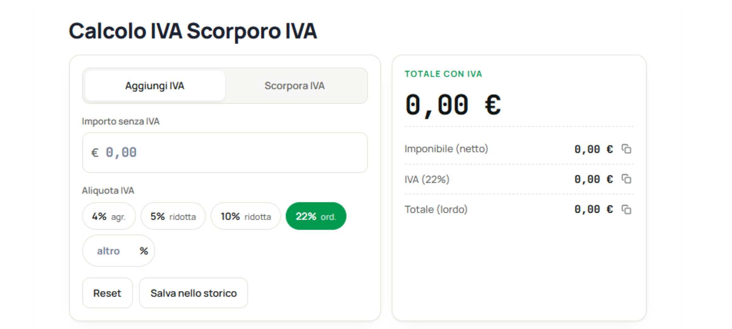 TheCalcoloIVA product screenshot