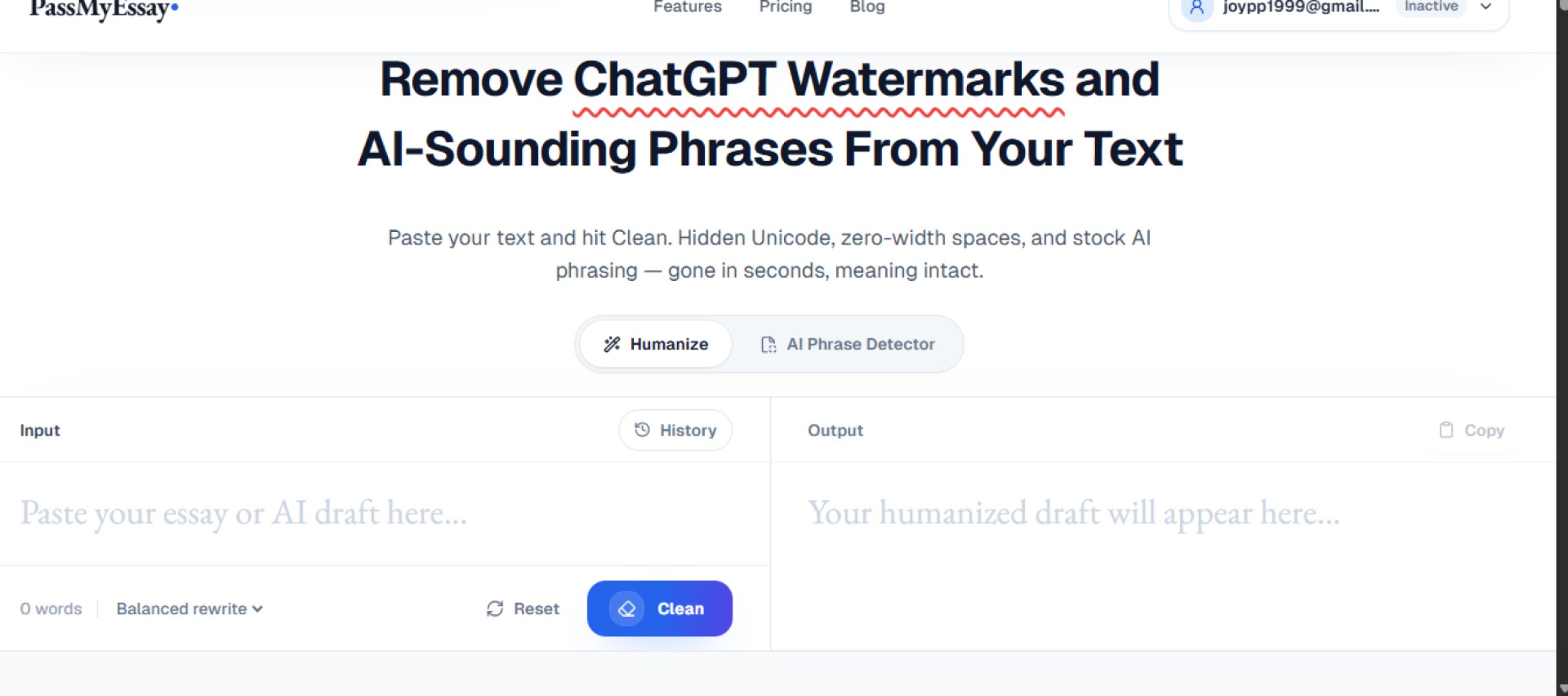 PASSMYESSAY product screenshot