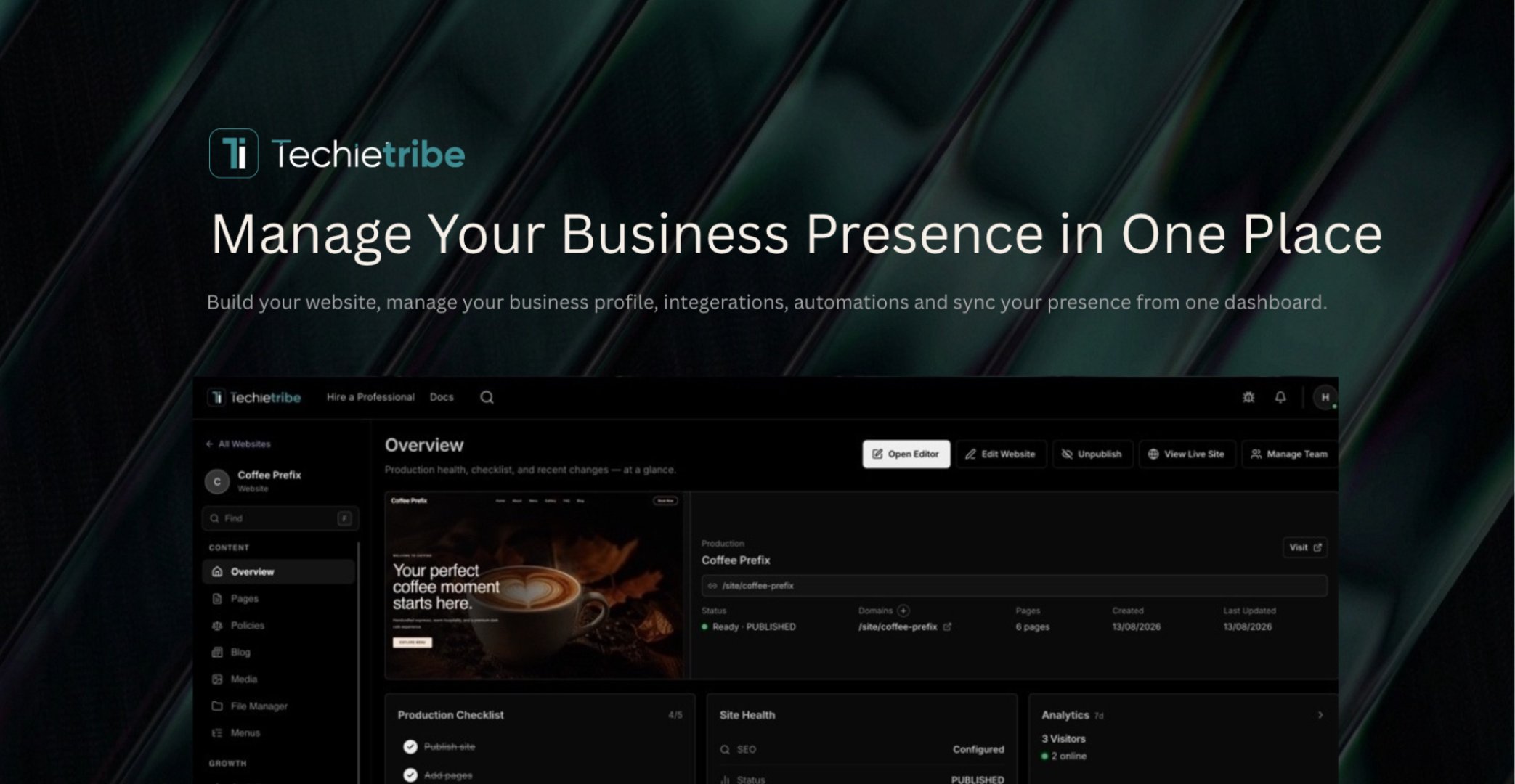 Techietribe AI product screenshot