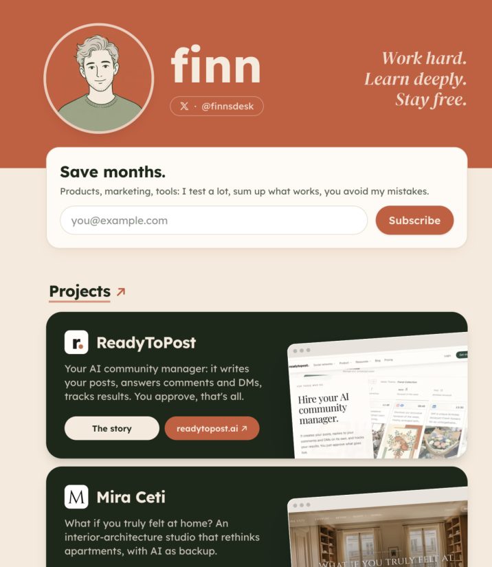 Finn Garden product screenshot