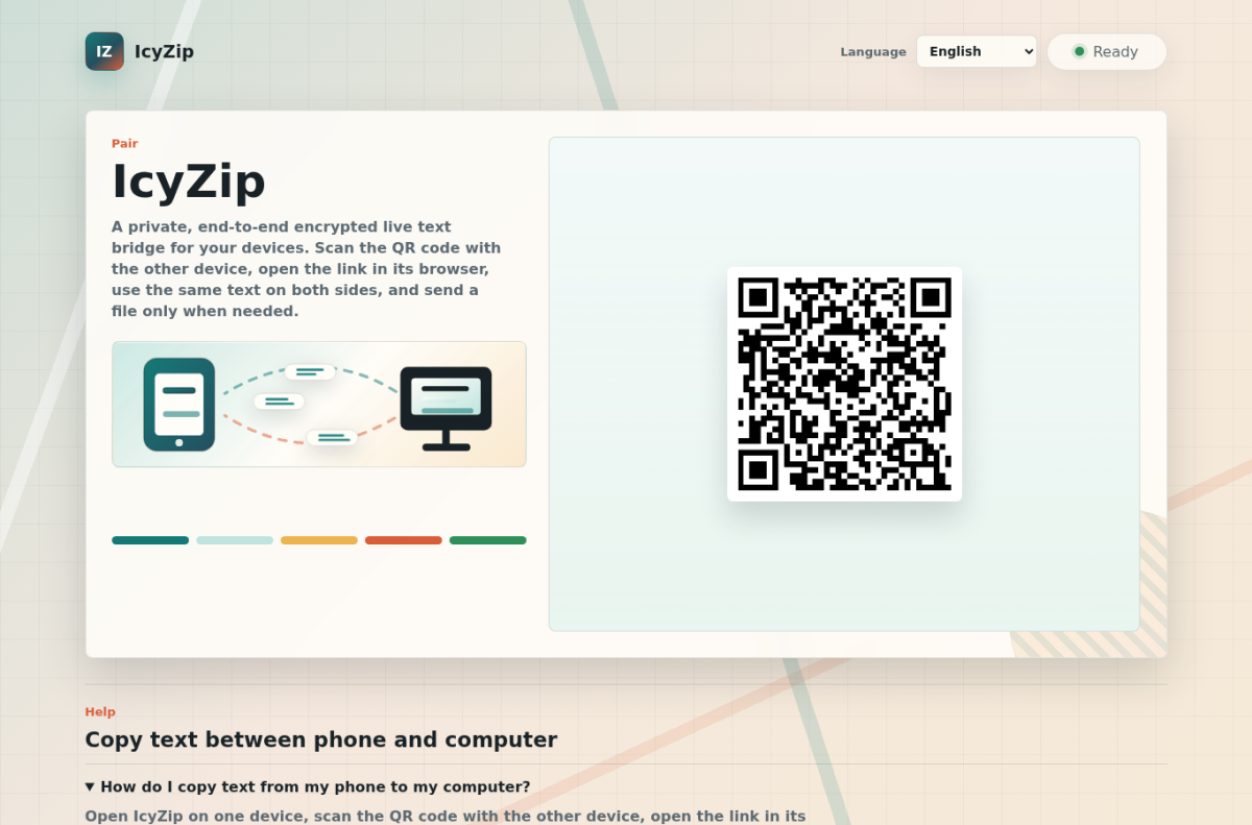 IcyZip product screenshot