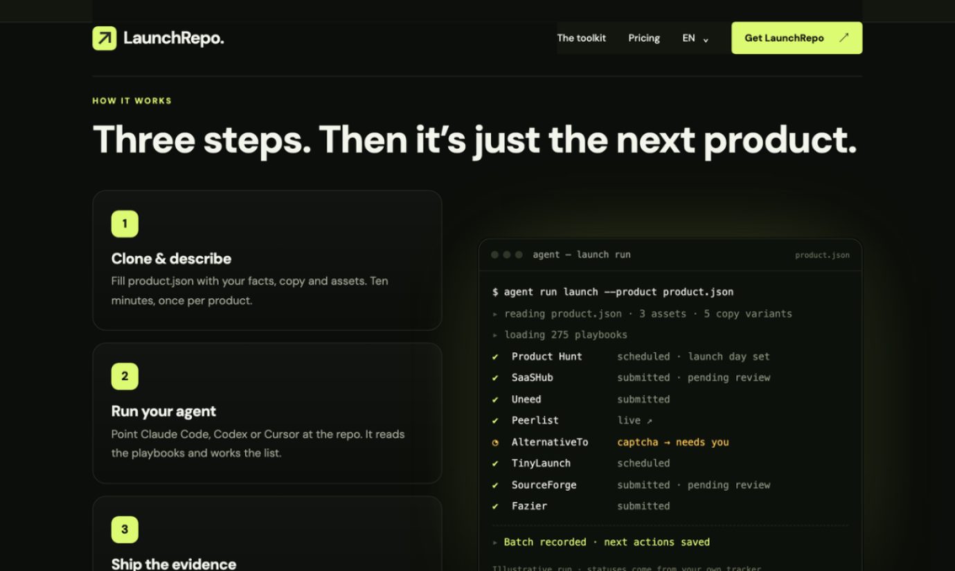 LaunchRepo screenshot 2