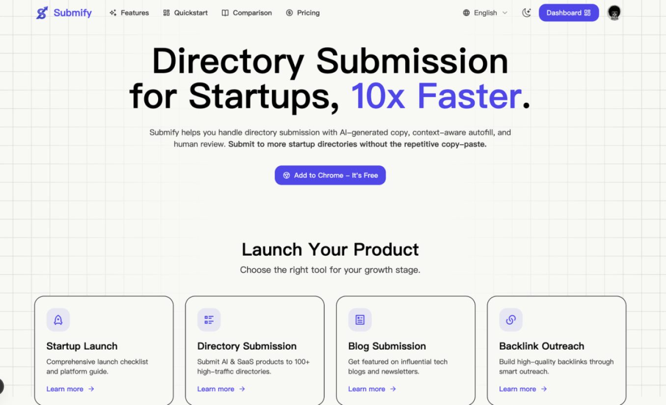 Submify product screenshot