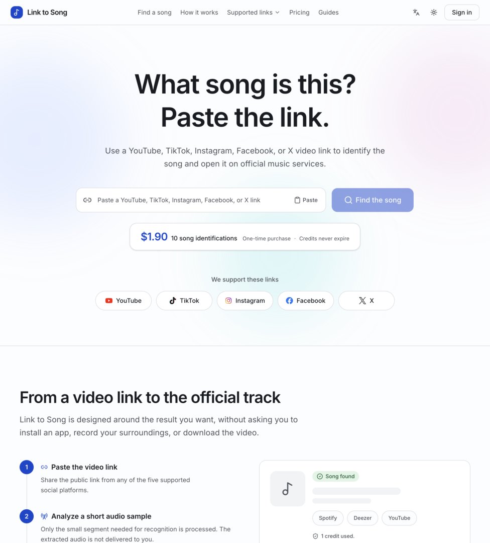Link to Song screenshot 1