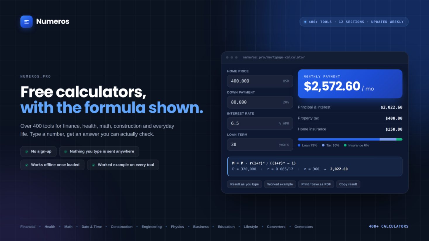 Numeros product screenshot