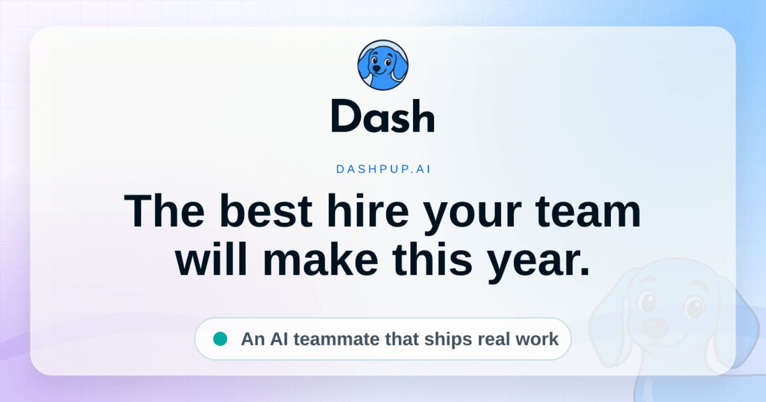 Dash product screenshot