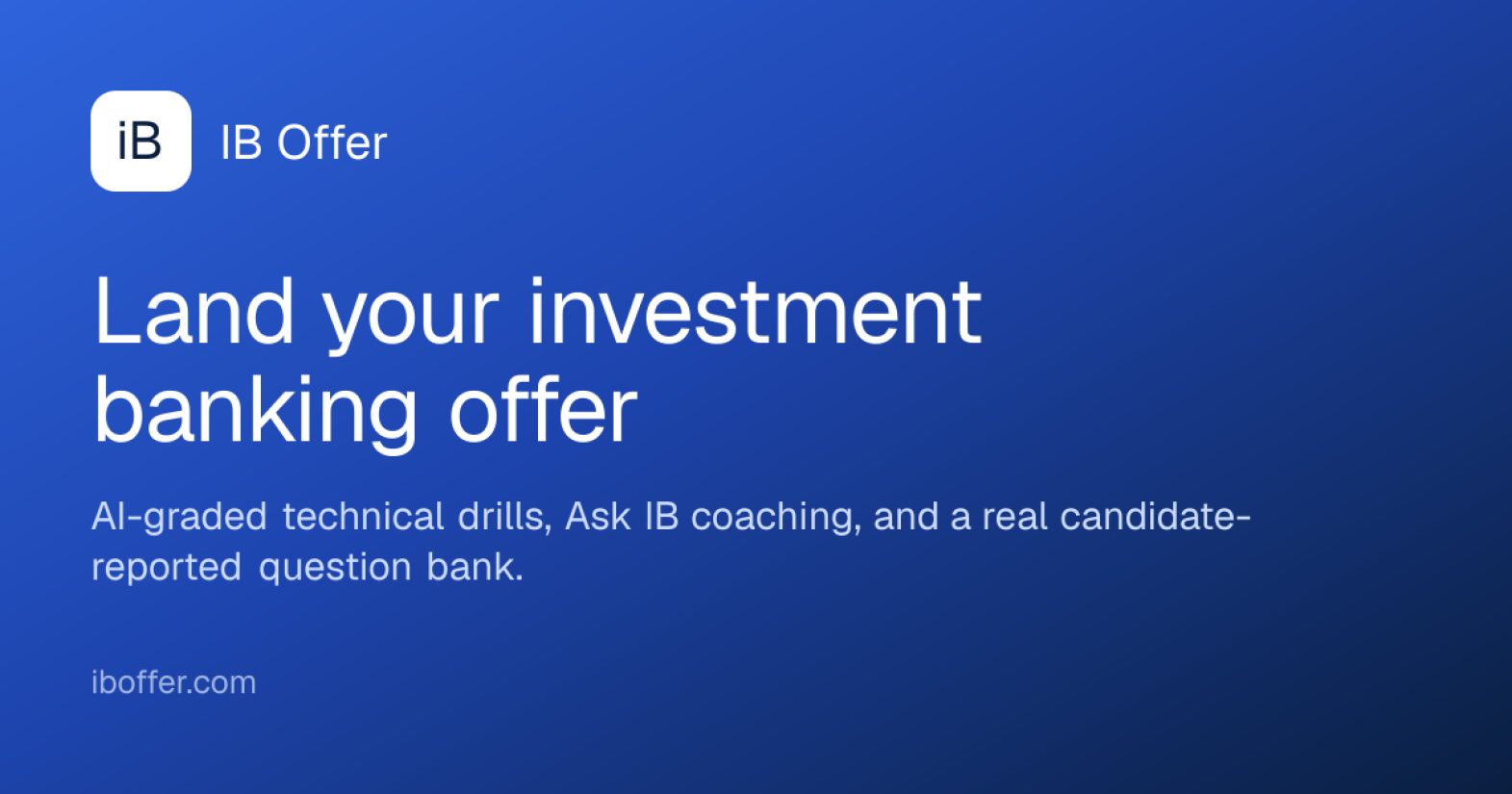 IB Offer product screenshot