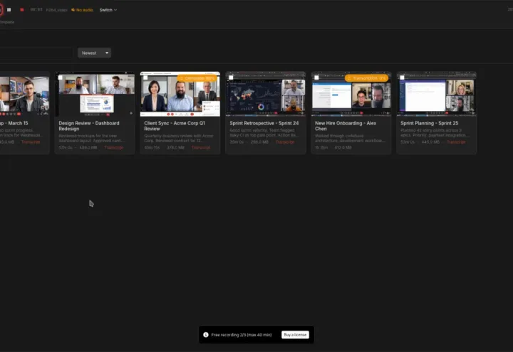 Autorec screenshot 1