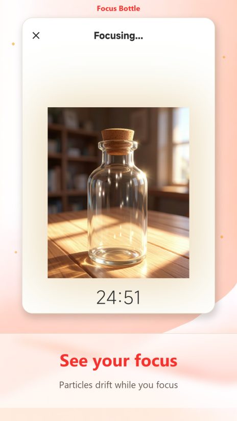 FocusBottle product screenshot