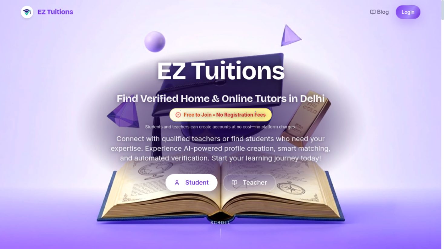 EZ Tuitions product screenshot