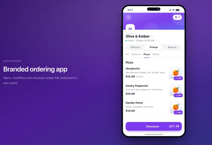 Supaorder screenshot 1